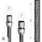 Flextron Gas Line Hose 3/8'' O.D. x 48'' Length 1/2" x 3/8" FIP Fittings, Stainless Steel Flexible Connector FTGC-SS14-48E - alternate 3